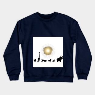 african animals Crewneck Sweatshirt